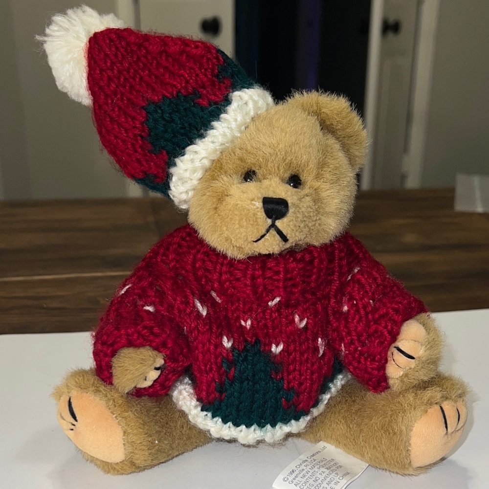 Chrisha Playful Plush Vintage Teddy Bear - Christmas 1996 - Picture 8 of 10